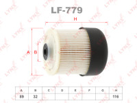 как выглядит lynxauto фильтр топливный lf779 на фото