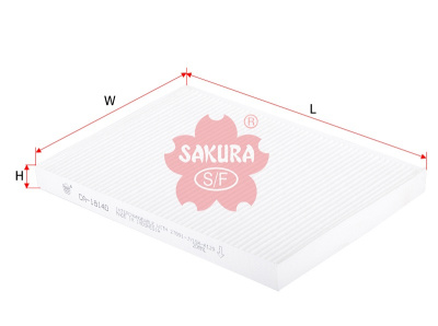 как выглядит фильтр салонный sakura ca18140 на фото